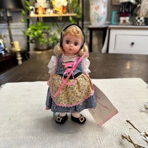 Madame Alexander Goldilocks Storyland Doll 8" Vintage with Doll Stand